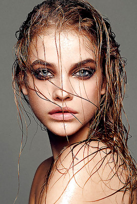Topless model Barbara Palvin