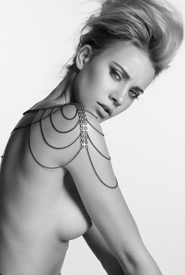 Nude art in black and white.